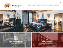 Tablet Screenshot of highstreetloftsva.com